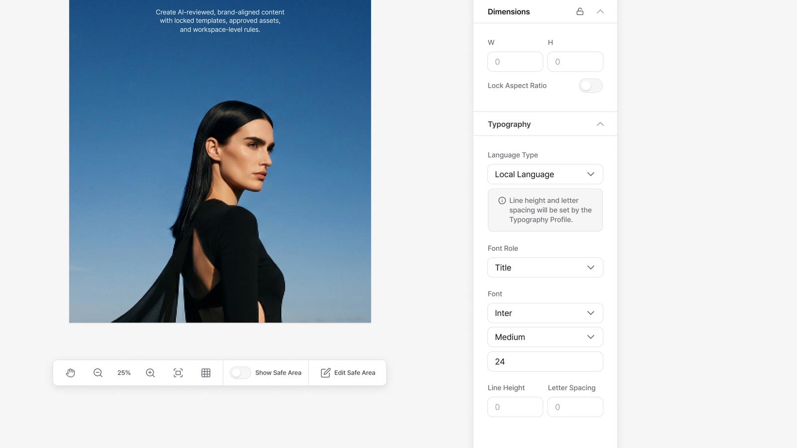 Setting a text element's Language Type and Font Role