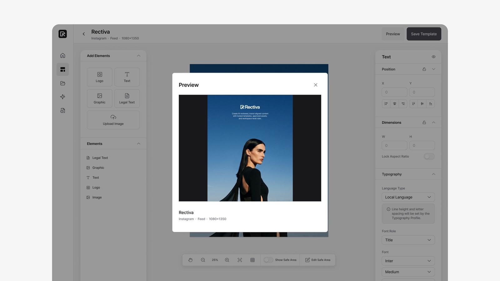 Previewing exactly what an export will look like